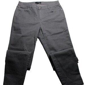 Lafayette 148 New York Womens Size 6 Gray Jeans Premium Designer Denim
